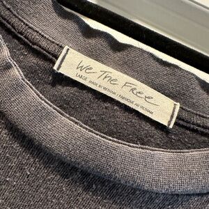 We The Free Charcoal Crewneck Sweater